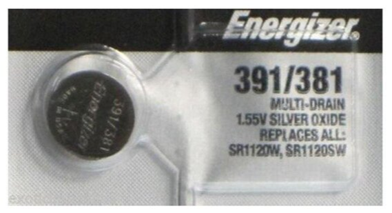 Батарейка ENR Silver Oxide 391/381 MBL1 1,55V