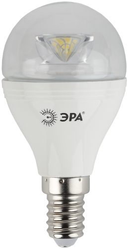 Лампа светодиодная ЭРА LED smd P45-7-827-E14-Clear
